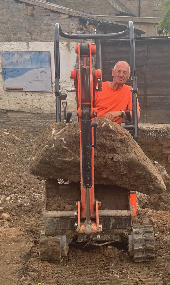 Removing large rocks